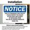 Signmission This Is A Fragrance Free Facility Please, 5 in W x Rectangle, Vinyl Decal OS-2PACK-NS-D-35-L-18623 - alternate 5